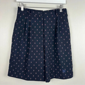EP Pro Navy Athletic Shorts with Pink Dot Pattern